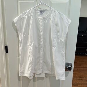 Athleta White Button Down Shirt